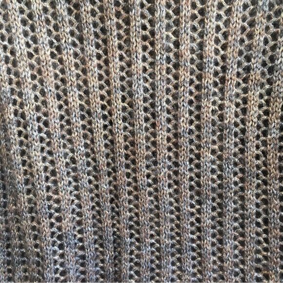 CHICOS WOOL BLEND COWL NECK SWEATER IN METALLIC - Picture 4 of 7